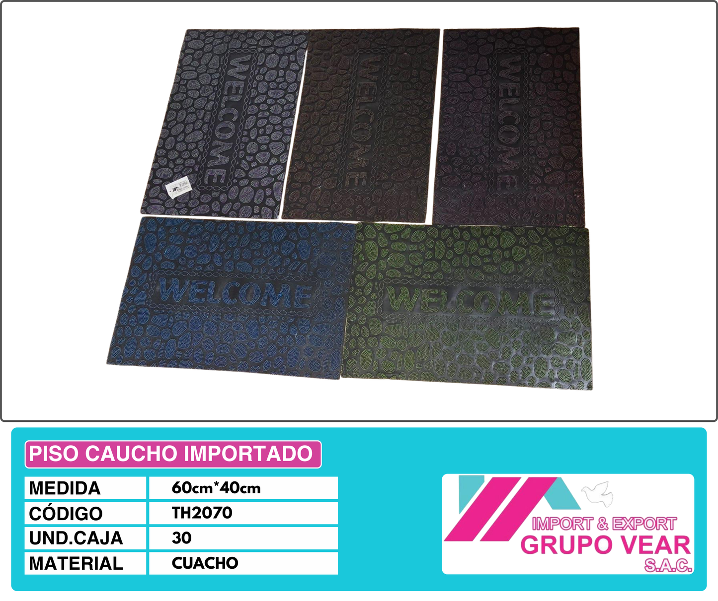 PISO CAUCHO IMPORTADO