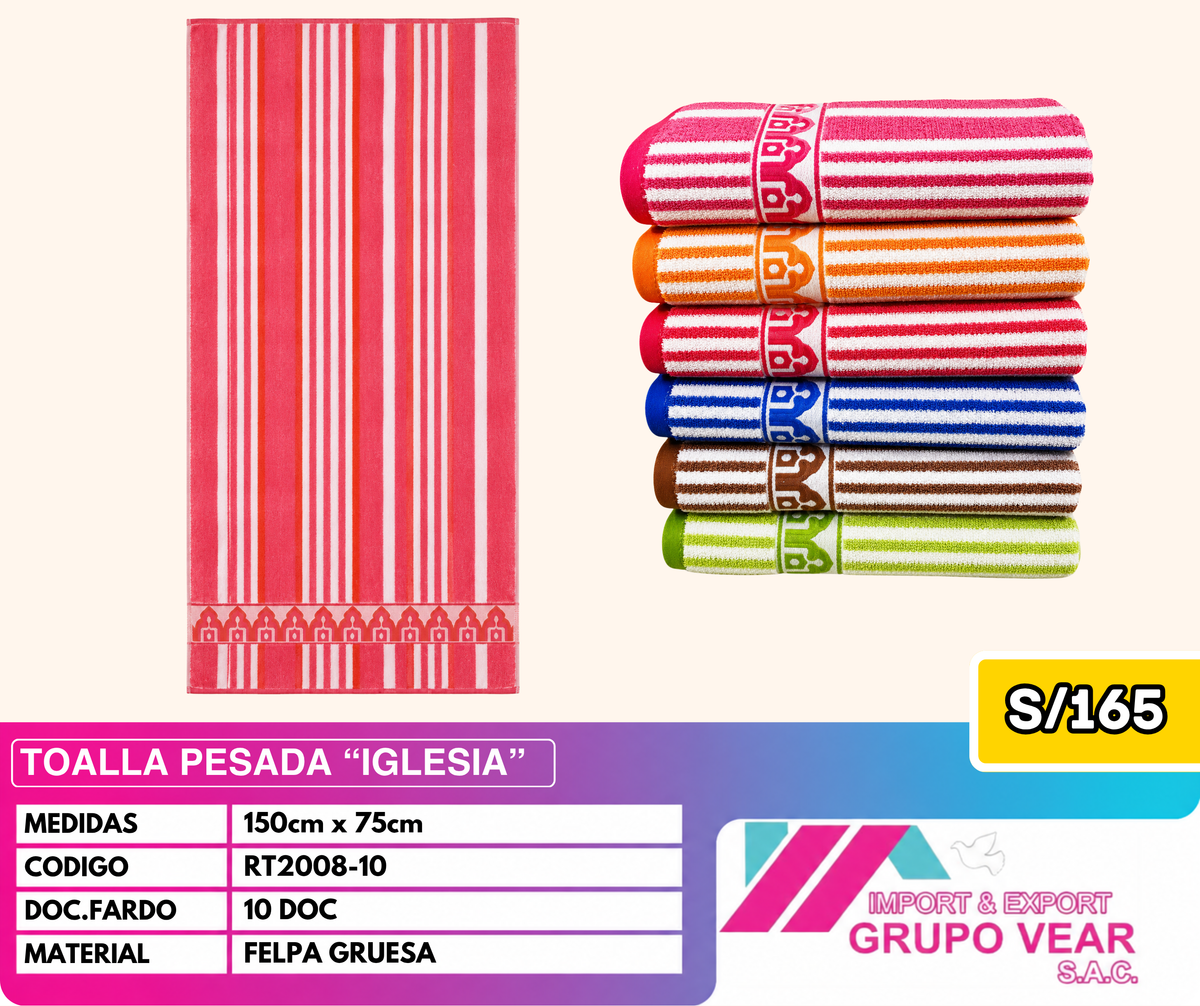 TOALLA PESADA IGLESIA (10 DOC)