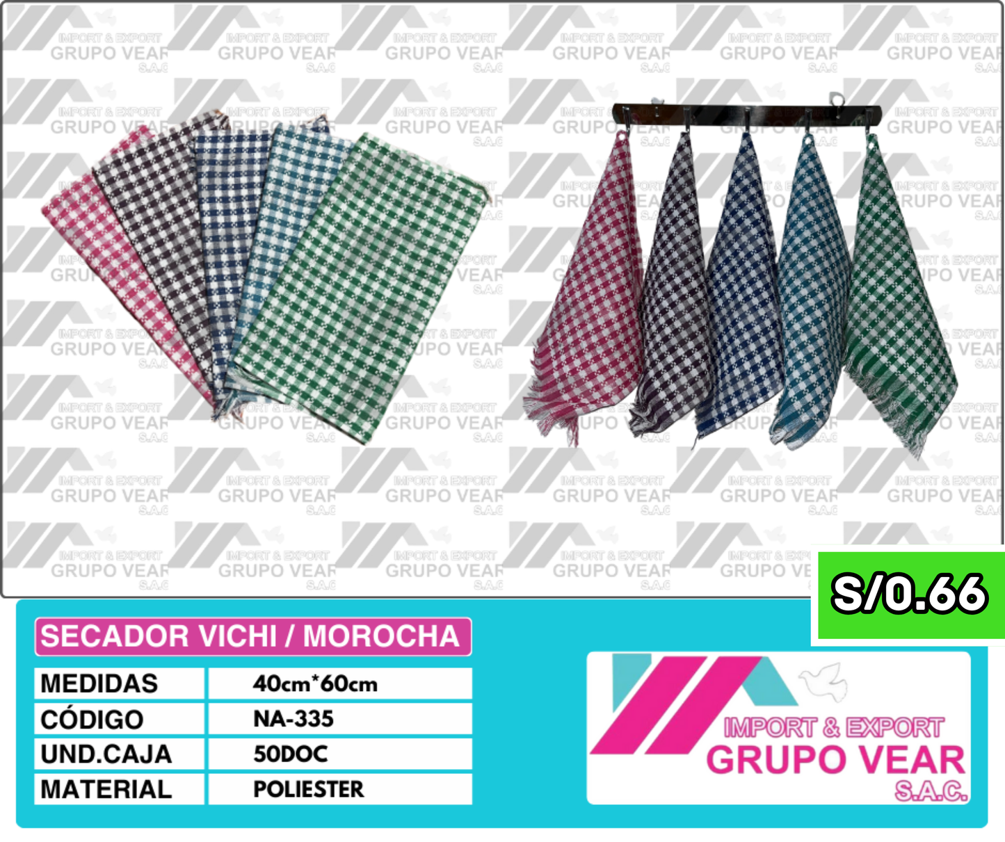 SECADOR VICHI/MOROCHA (50 DOCENAS)