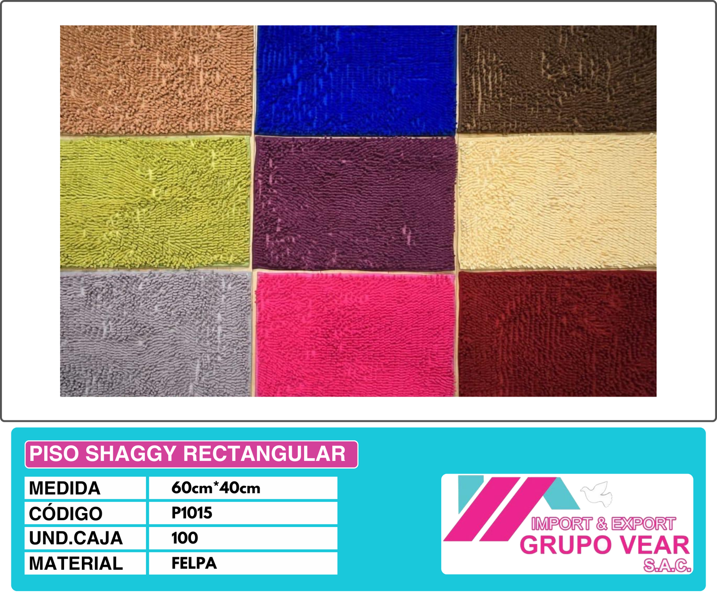 PISO SHAGGY RECTANGULAR