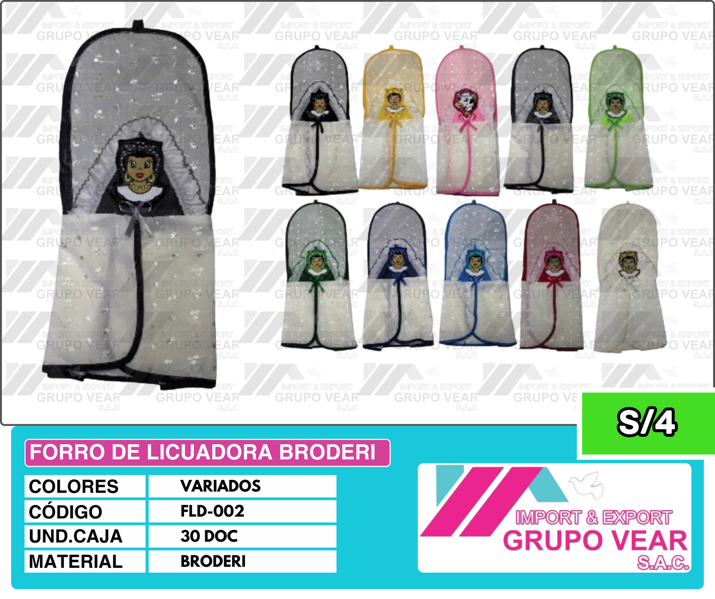FORRO DE LICUADORA BRODERI (30 DOC)