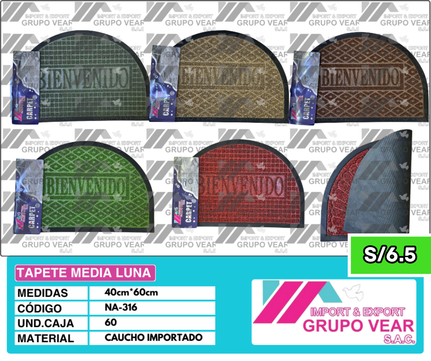 PISO MEDIALUNA (60 UNIDADES)