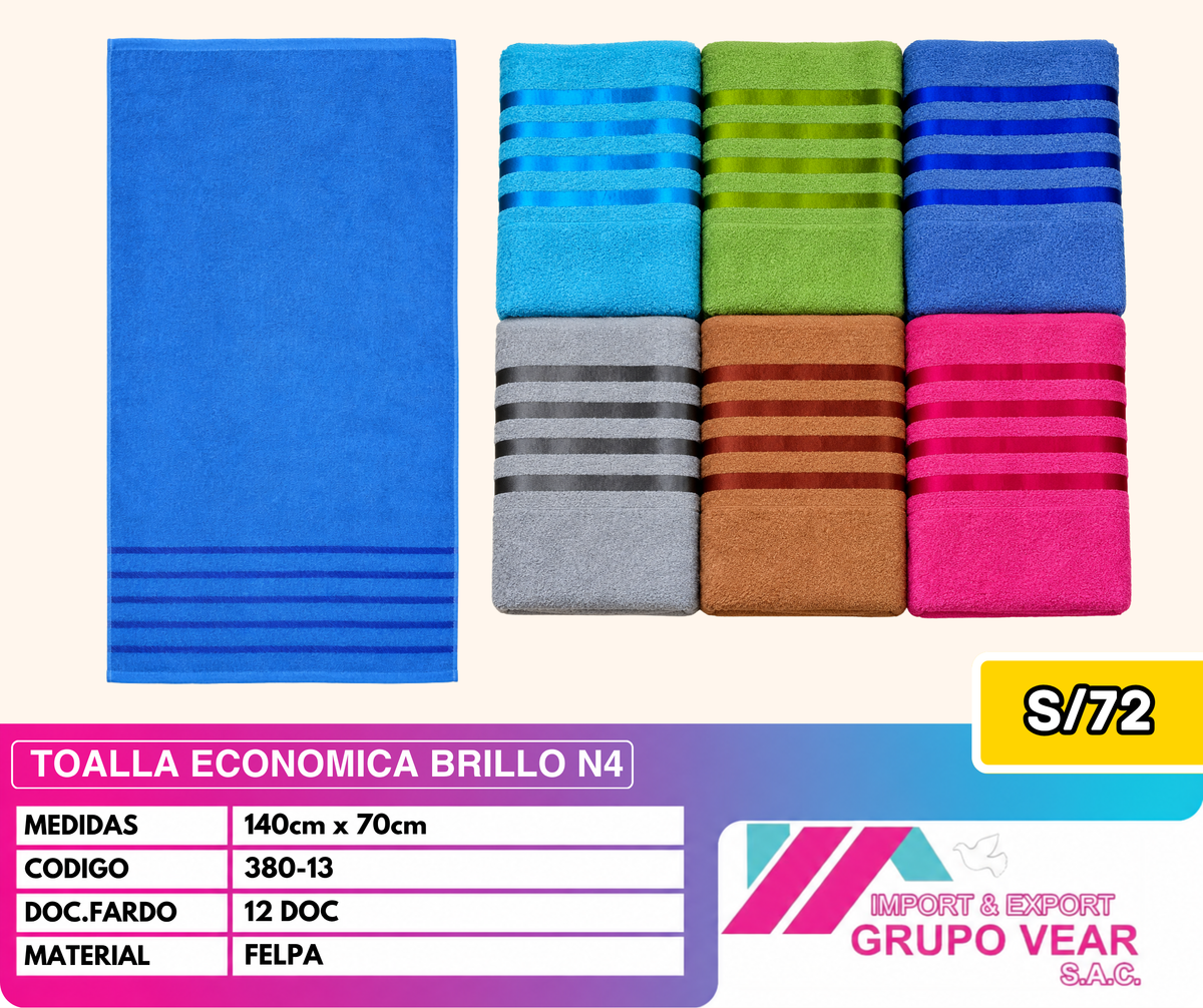 TOALLA ECONOMICA BRILLO N4 (12 DOC)