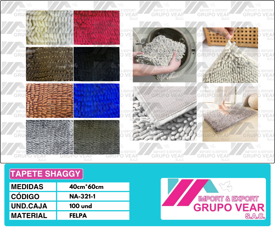 TAPETE SHAGGY (100 UNIDADES)