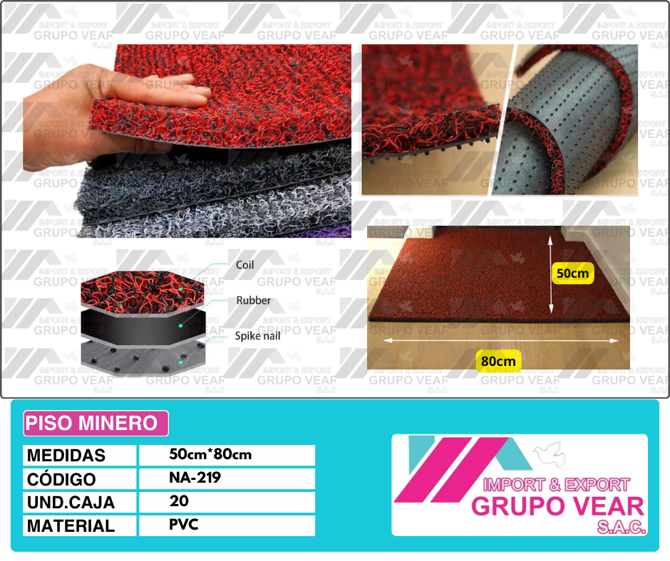 PISO MINERO "B" (20 UNIDADES)