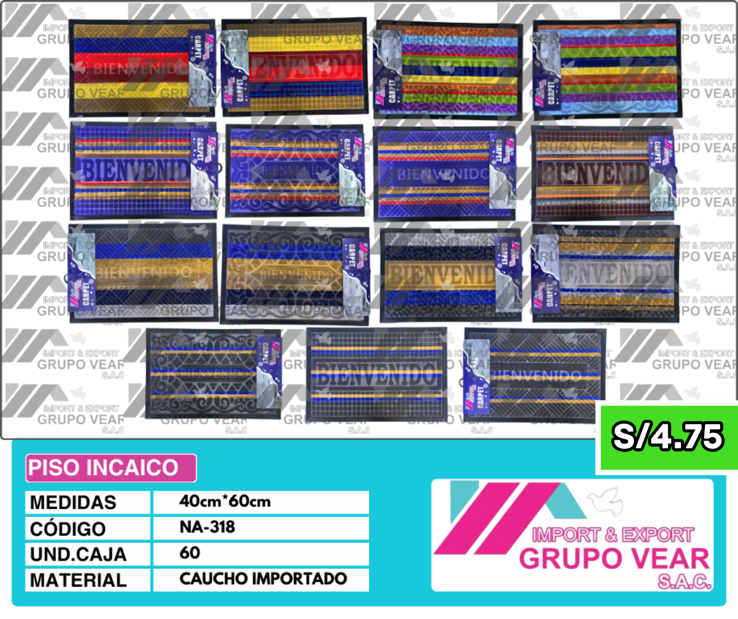 PISO INCAICO "B" (60 UNIDADES)