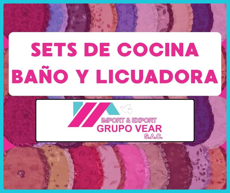 SET DE BAÑO, COCINA Y LICUADORA