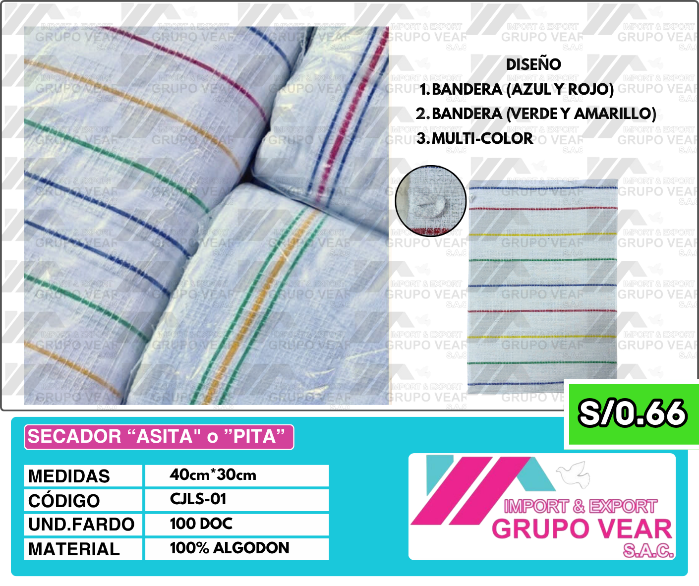 SECADOR “ASITA" o ”PITA” (100 DOC)
