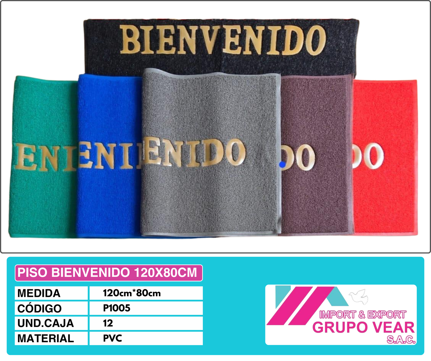 PISO BIENVENIDO 120X80CM