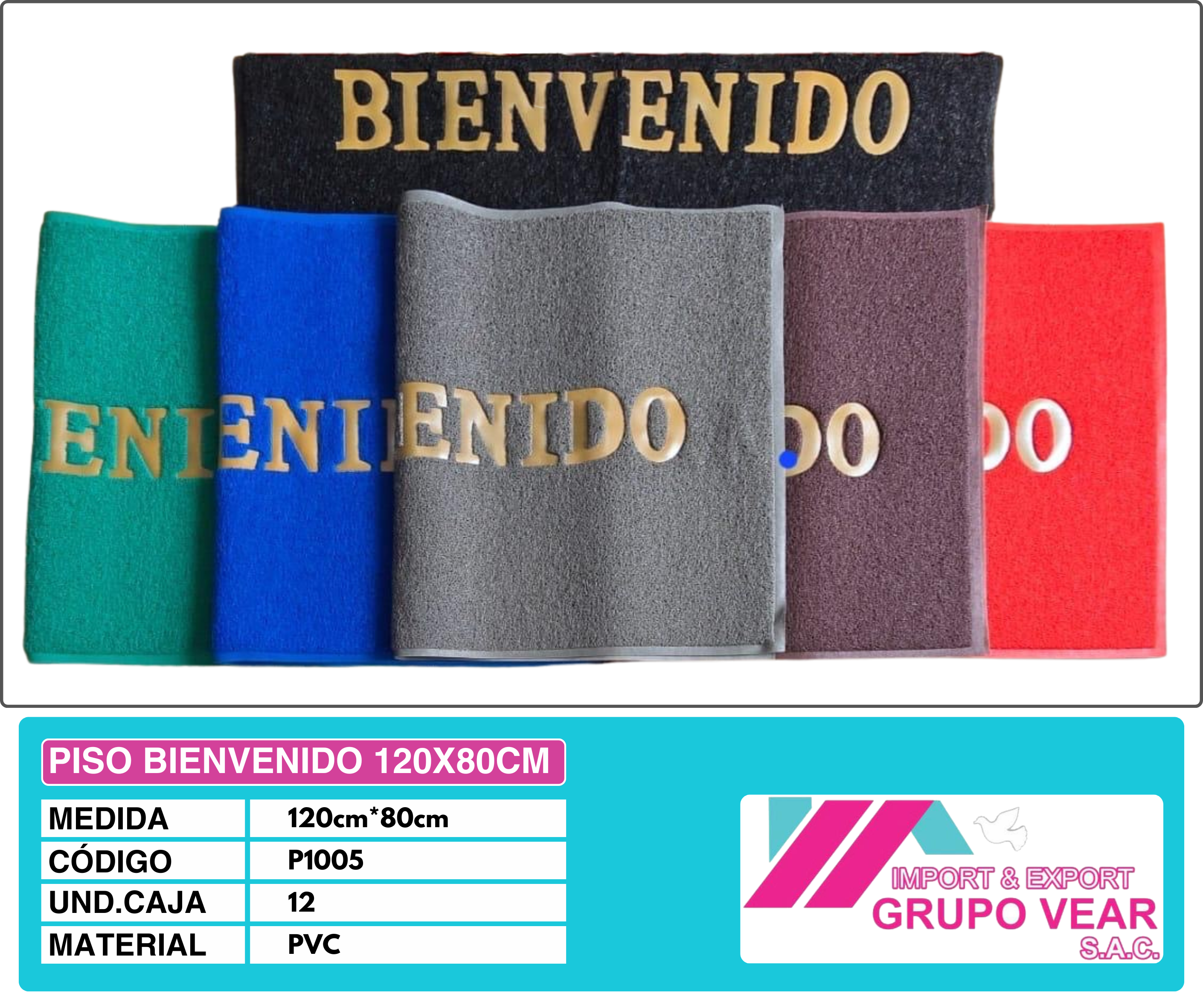 PISO BIENVENIDO 120X80CM
