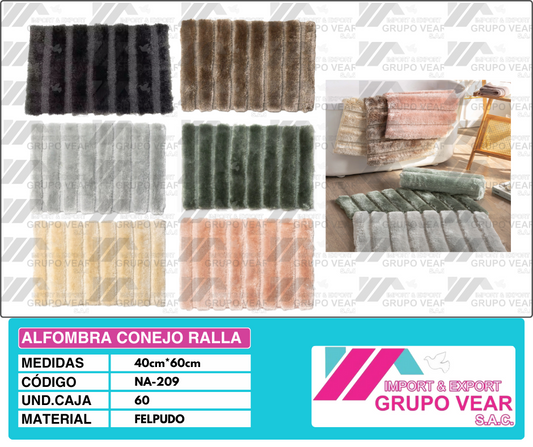 ALFOMBRA CONEJO RALLA 60X40