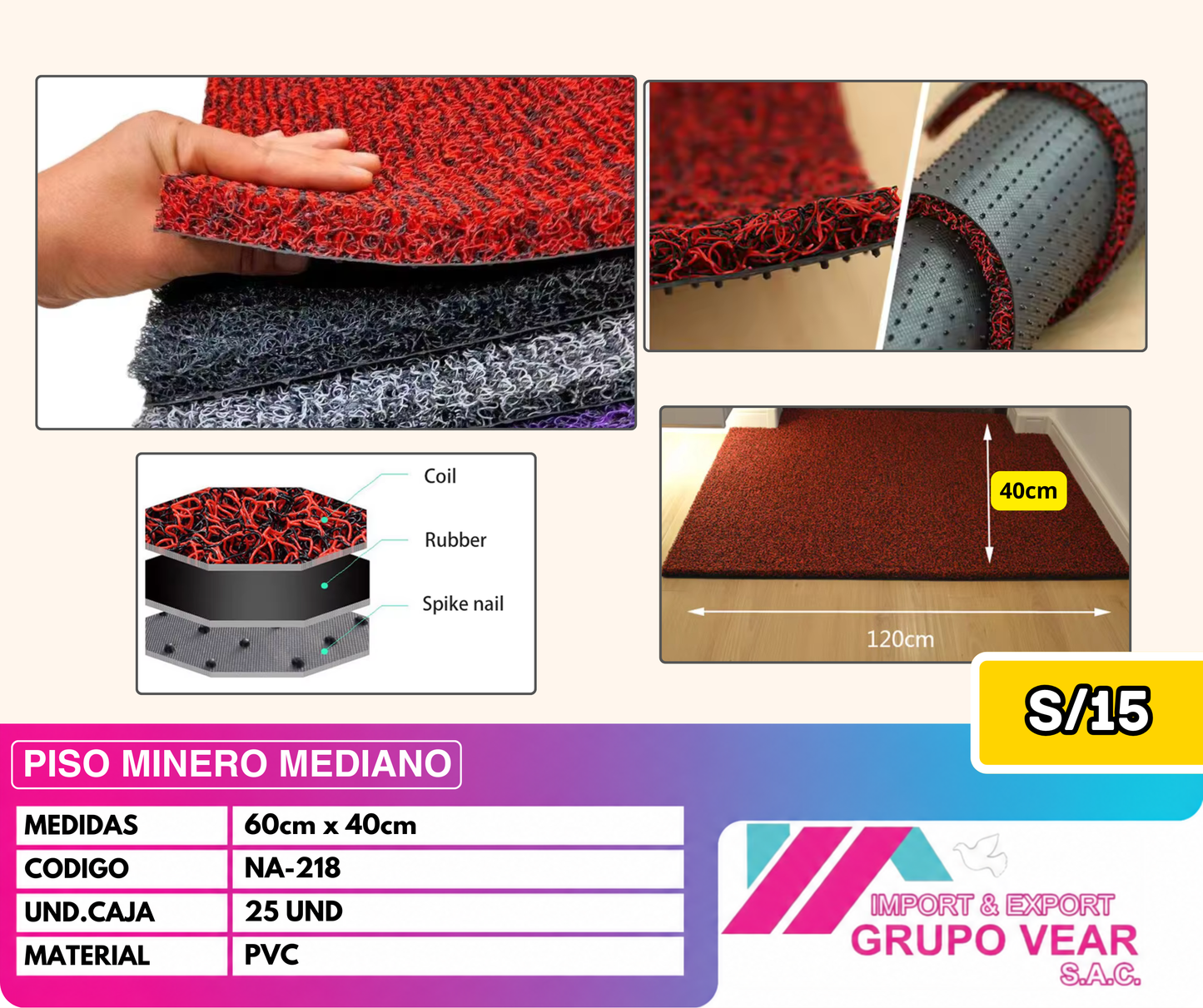 PISO MINERO "A" (25 UNIDADES)