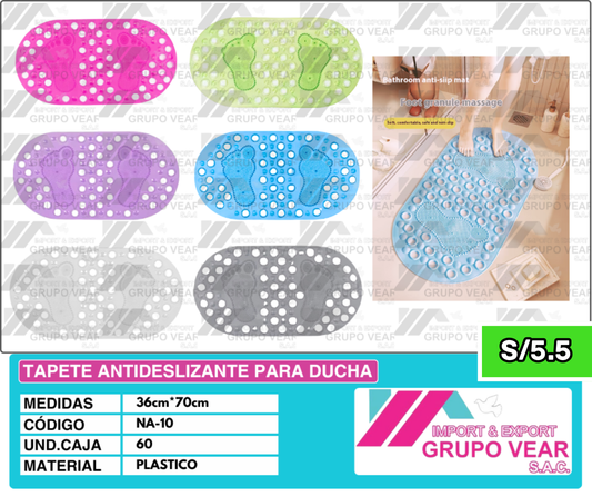 TAPETE ANTIDESLIZANTE PARA DUCHA "B" (60 UNIDADES)