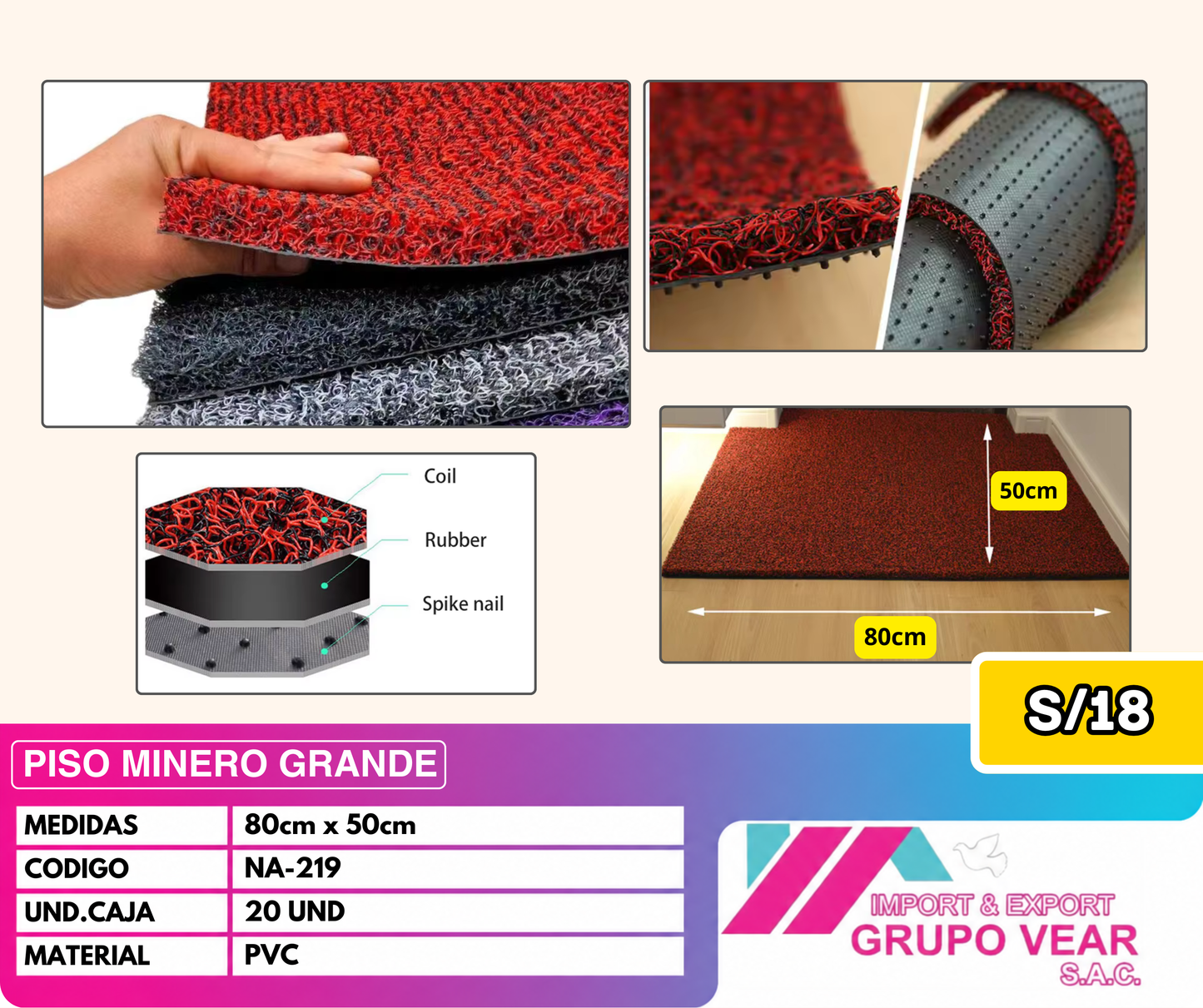 PISO MINERO "B" (20 UNIDADES)
