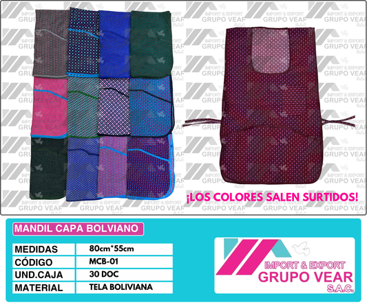MANDIL CAPA BOLIVIANO (30 DOC)
