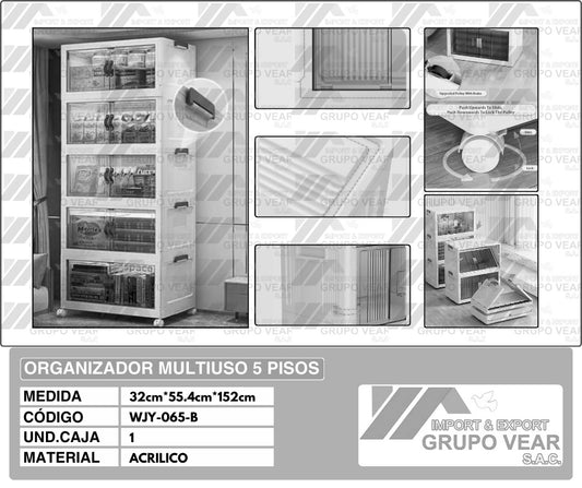 ORGANIZADOR MULTIUSO 5 PISOS