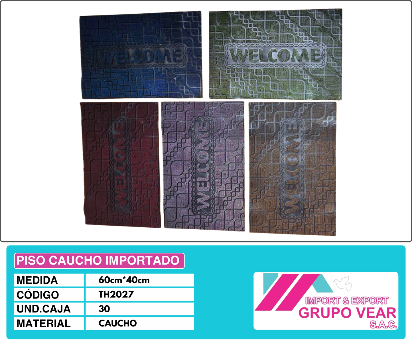 PISO CAUCHO IMPORTADO