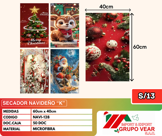 SECADOR NAVIDEÑO "K" (50 DOC)