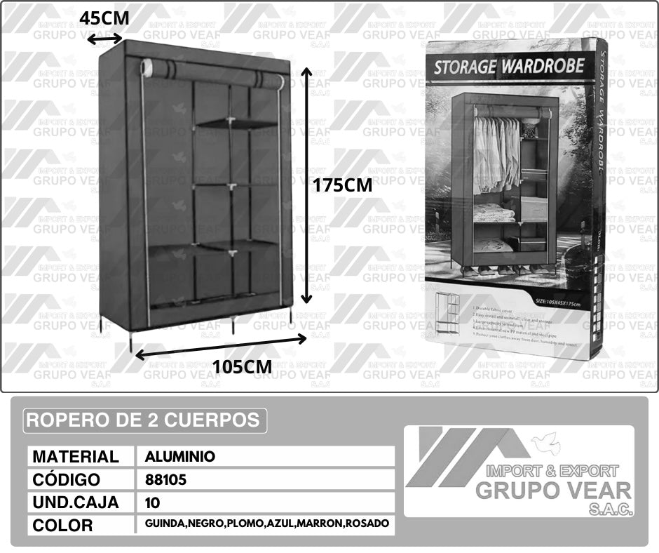 ROPERO 2 CUERPOS