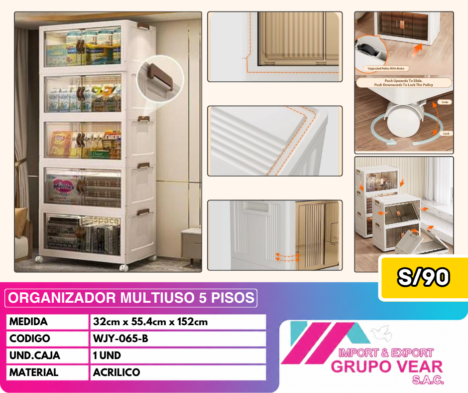 ORGANIZADOR MULTIUSO 5 PISOS
