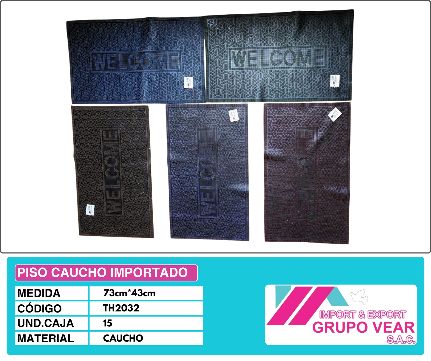 PISO CAUCHO IMPORTADO