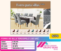 FORRO DE SILLA TERCIOPELO LISO 6PZ (20SETS)