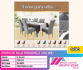 FORRO DE SILLA TERCIOPELO LISO 8PZ (20SETS)