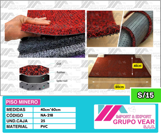 PISO MINERO "A" (25 UNIDADES)