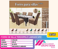 FORRO DE SILLA TERCIOPELO LABRADO 6PZ (20SETS)