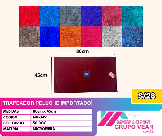 TRAPEADOR PELUCHE IMPORTADO (50 DOCENAS)