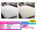 ALFOMBRA PELUCHE BLANCO/CREMA (40 UNIDADES)