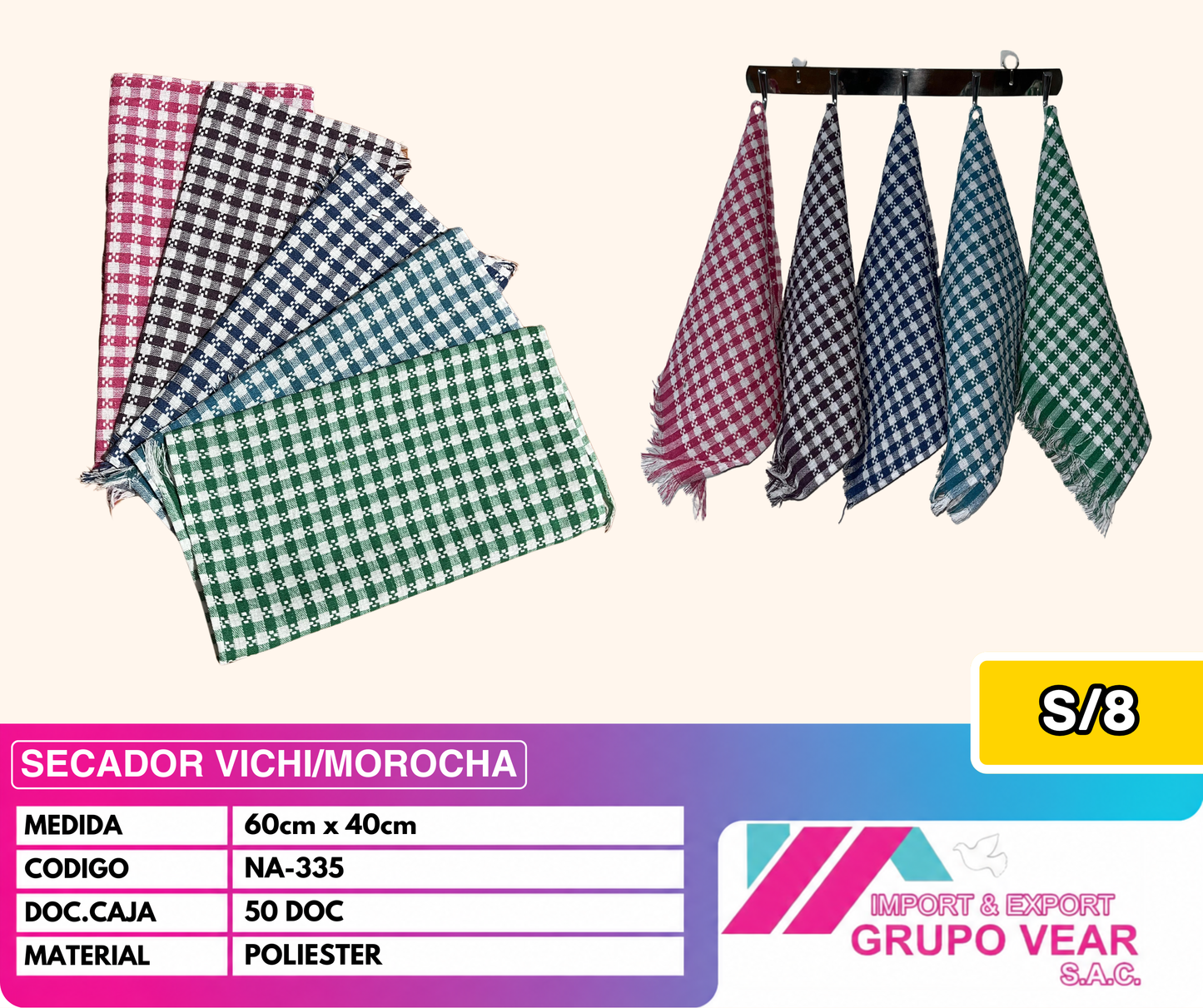 SECADOR VICHI/MOROCHA (50 DOCENAS)
