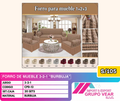 FORRO DE MUEBLE 3-2-1 "BURBUJA" (20SETS)