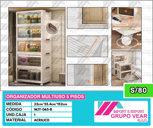 ORGANIZADOR MULTIUSO 5 PISOS