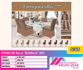 FORRO DE SILLA "BURBUJA" 6PZ (20SETS)
