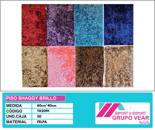 PISO SHAGGY BRILLO
