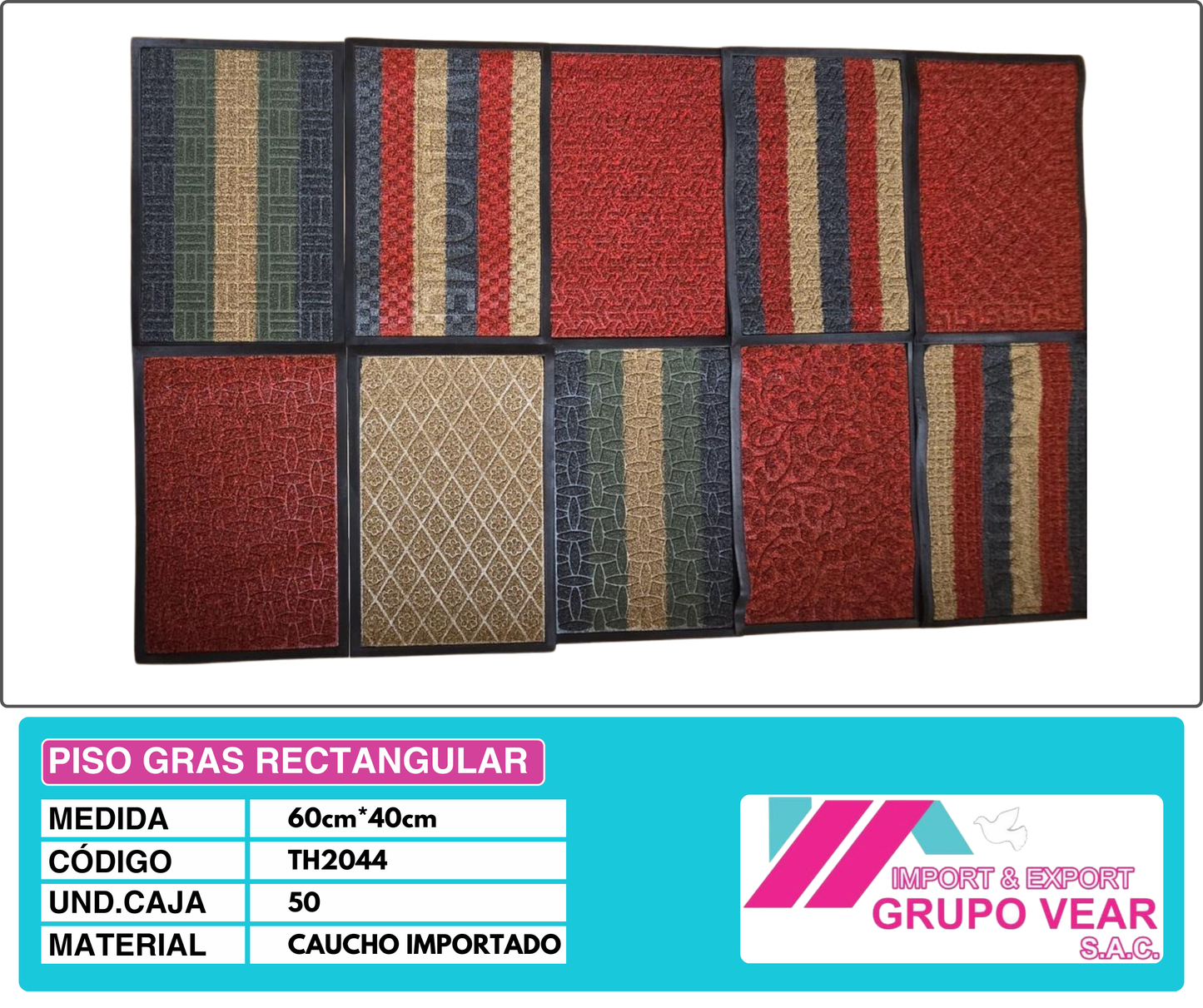 PISO GRAS RECTANGULAR