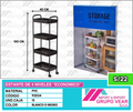 ESTANTE DE 4 NIVELES ECONOMICO (15UND)