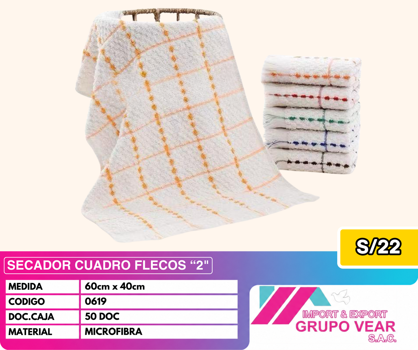 SECADOR CUADRO FLECOS 2 (50DOC)