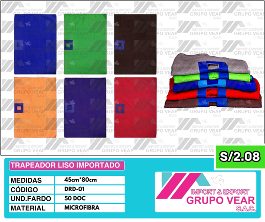 TRAPEADOR LISO IMPORTADO (50 DOCENAS)