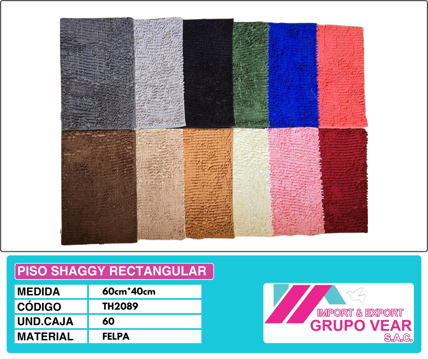 PISO SHAGGY RECTANGULAR
