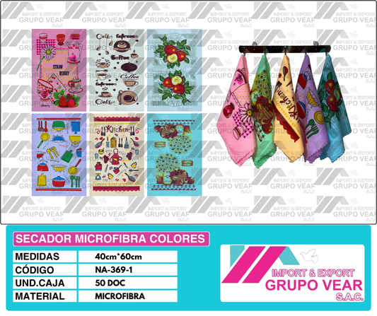 SECADOR MICROFIBRA COLORES