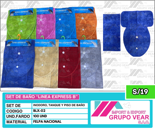 SET DE BAÑO "LINEA EXPRESS B" (100 SETS)