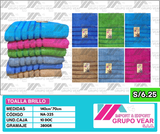 TOALLA ECONOMICA BRILLO (10 DOCENAS)