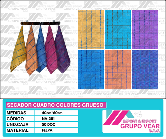 SECADOR CUADRO COLORES GRUESO