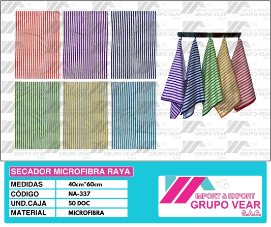 SECADOR MICROFIBRA RAYA