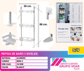 REPISA DE BAÑO 3 NIVELES (24UND)