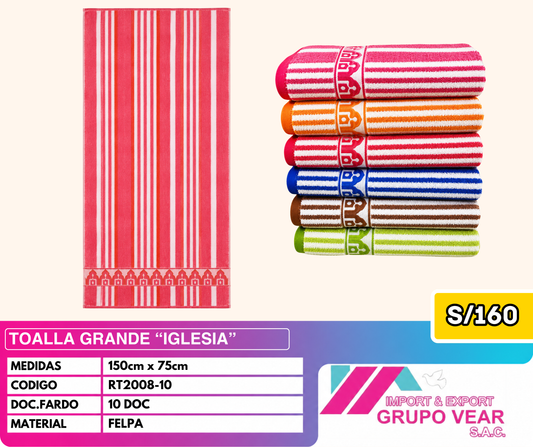 TOALLA GRANDE IGLESIA (10 DOC)