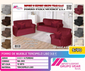 FORRO DE MUEBLE TERCIOPELO LISO 3-2-1 (12 SETS)