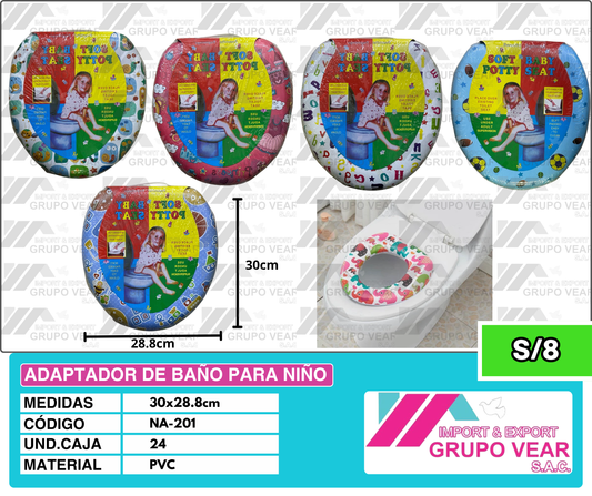 ADAPTADOR DE BAÑO PARA NIÑO (24 UND)
